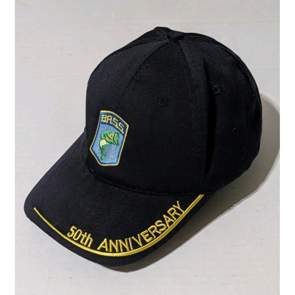 BASS 50th Anniversary Hat Fishing Patch Cap Bass Anglers Sportsman Society